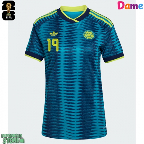 Colombia Rafael Santos Borre #19 Replika Udebanetrøje Dame VM 2026 Kortærmet